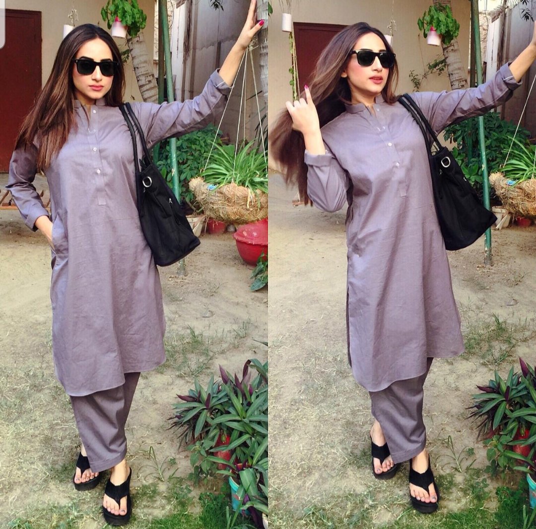 Grey Mardana Style Dress (02 Piece)