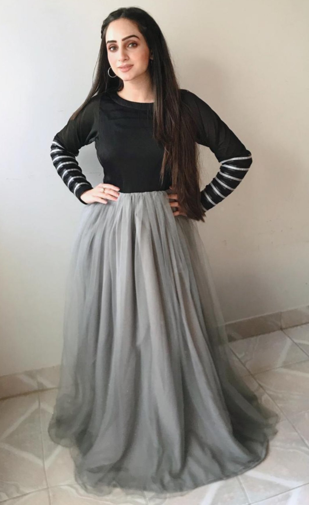 Grey Bangles Maxi