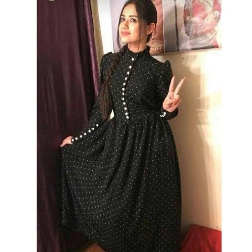 Black Polka Dot Maxi