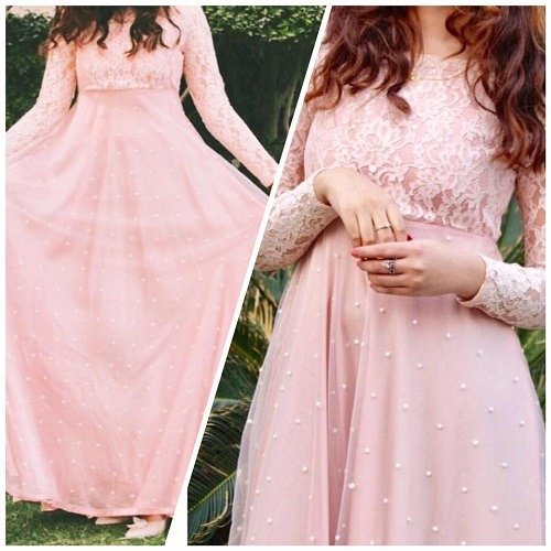 Light Pink Fancy Maxi