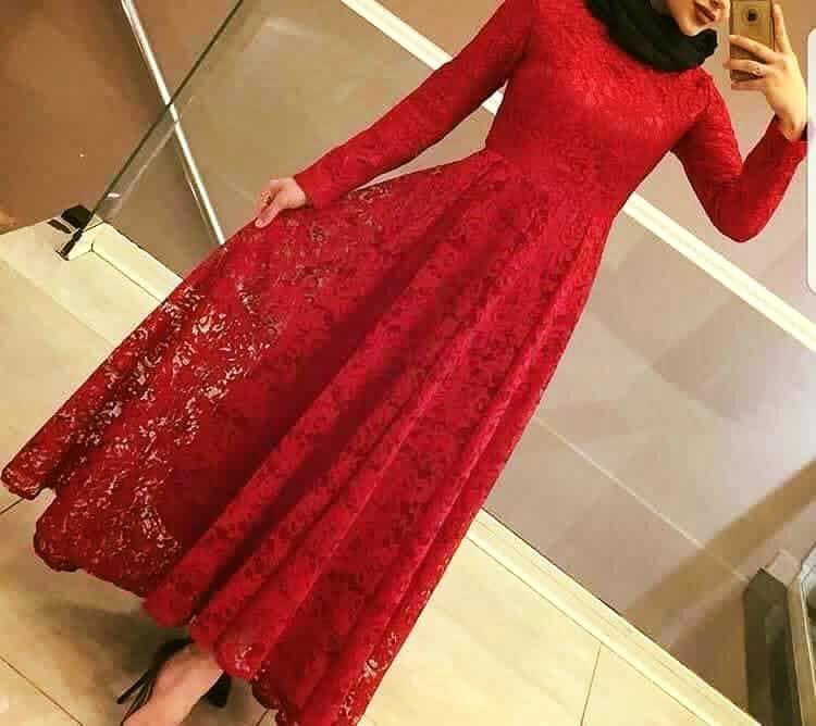 Red Platted Maxi