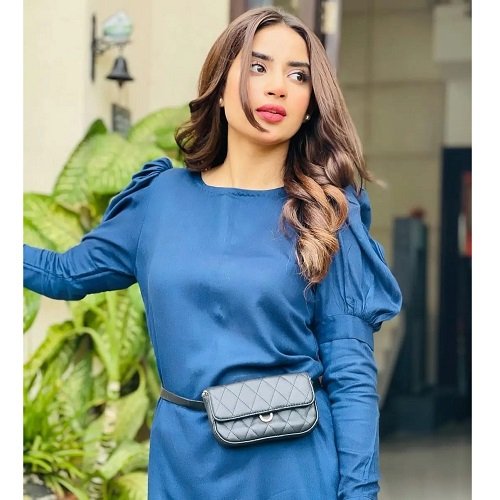 Blue Puff Dress (02 Piece)