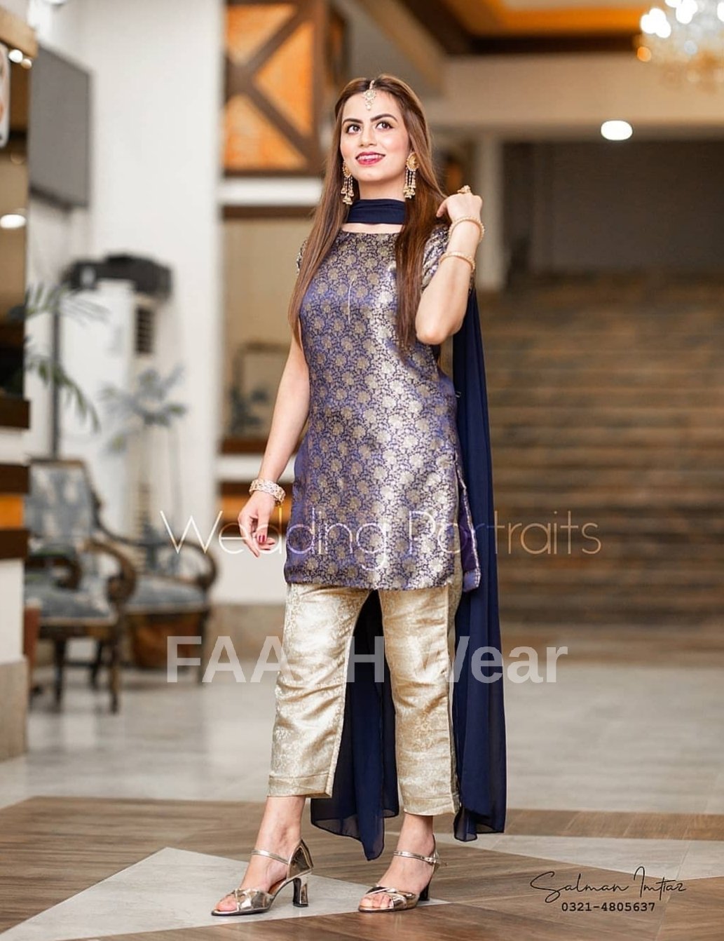 Jamawar Dress (03 Piece)