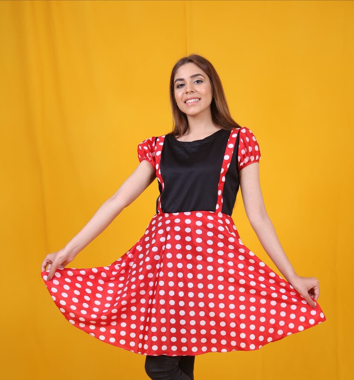 Red Minnie Mouse Frock