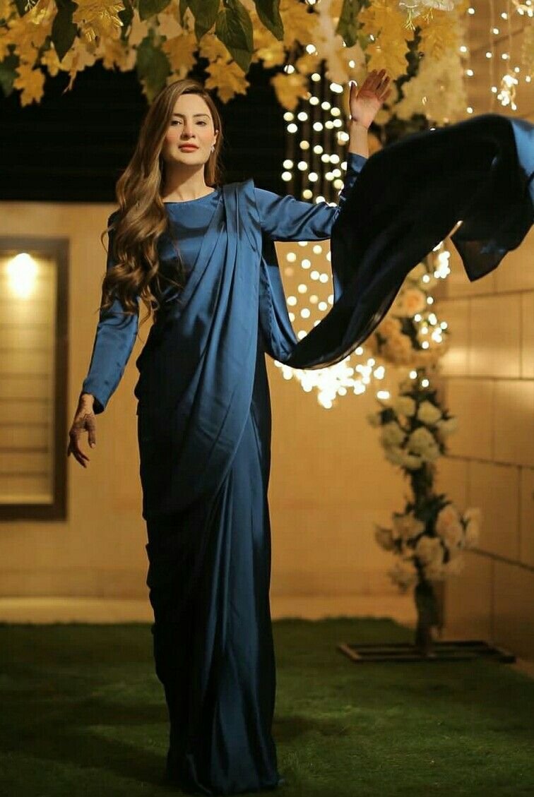 Evening Blue Silk Saree