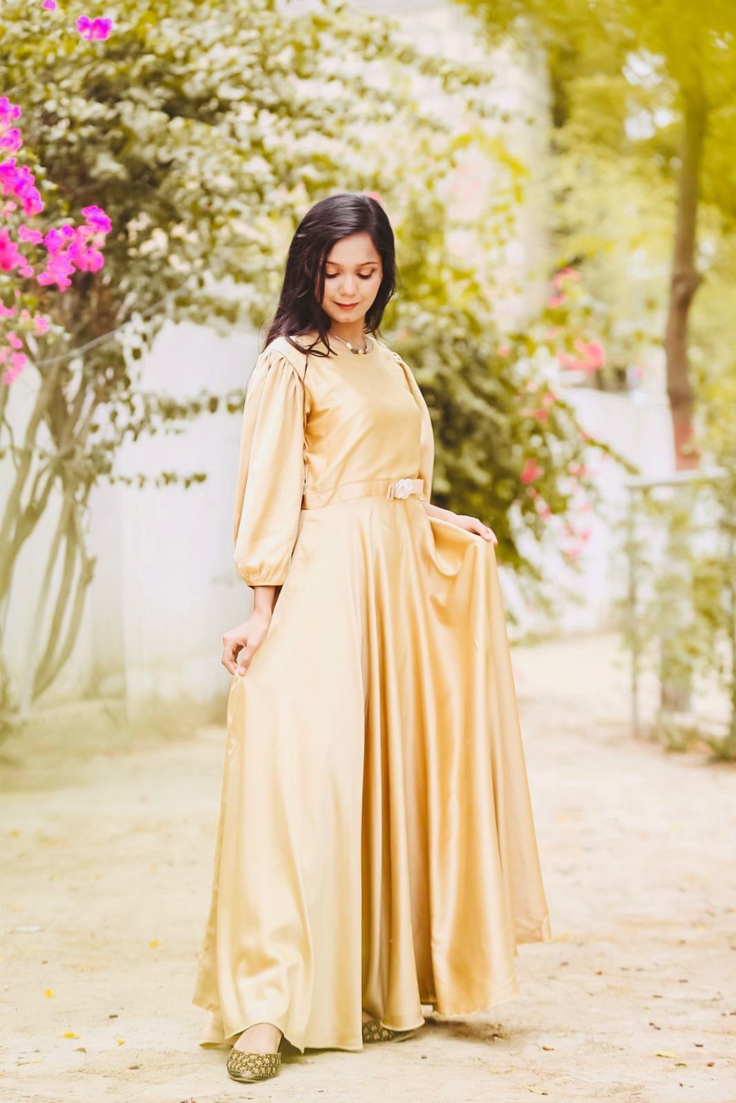 Golden Fairy Silk Maxi